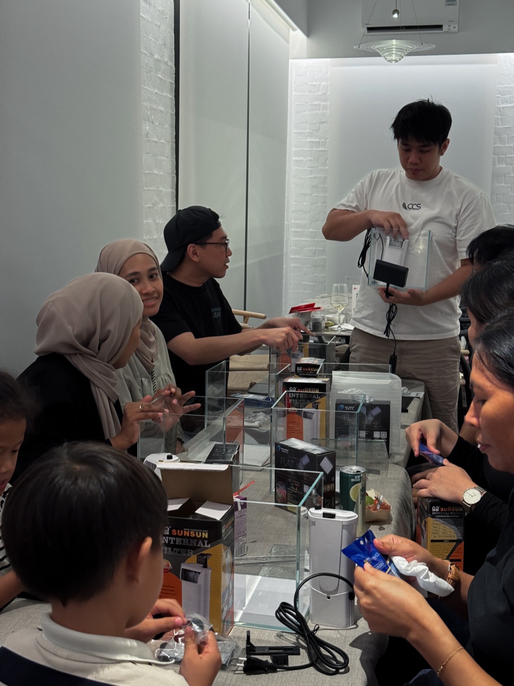 A guided corporate workshop at the studio