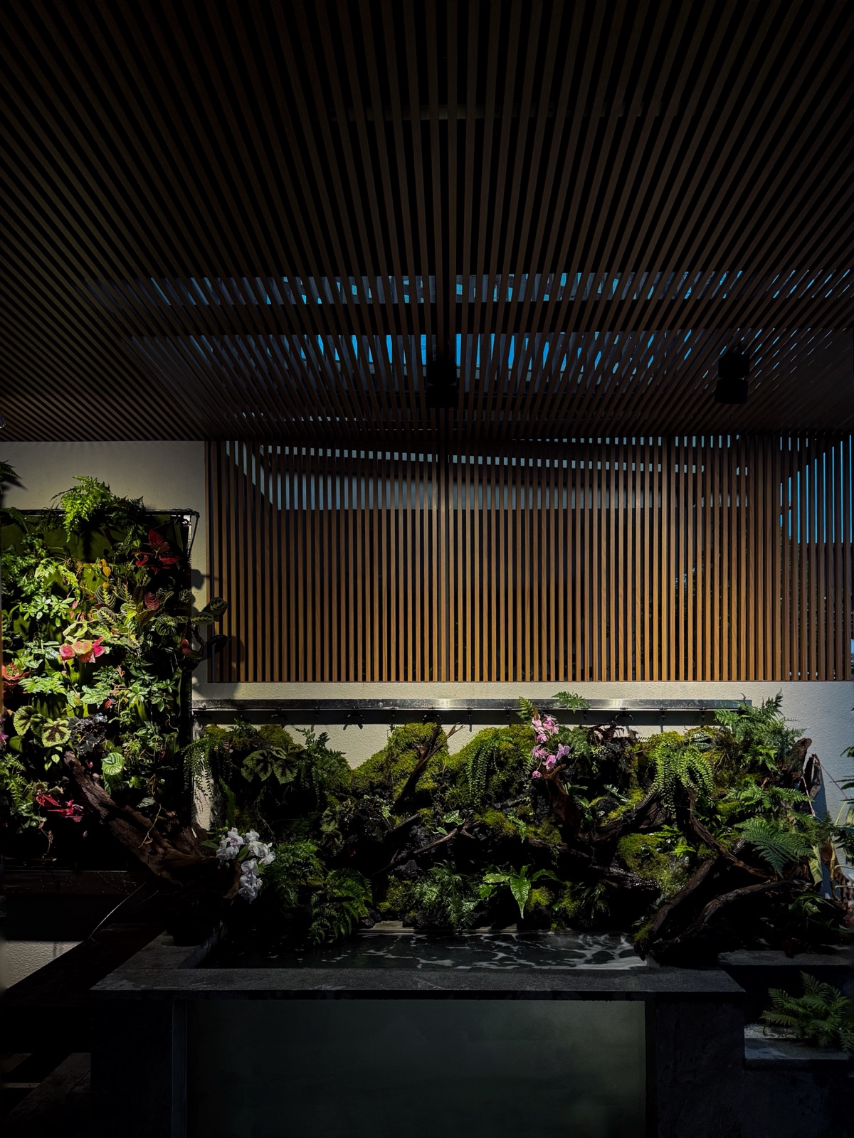 Naturalistic Pondscape — indoor pond